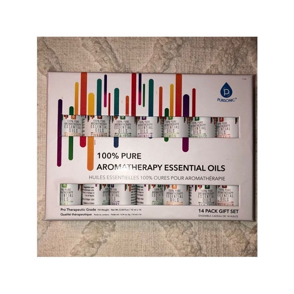 Pursonic Aromatherapy Essential Oil Set of 14
